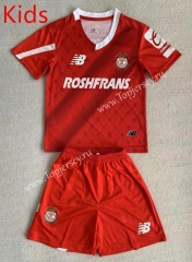 2023-2024 Deportivo Toluca FC Home Red Kids/Youth Soccer Uniform-AY
