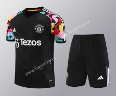 2024-2025 Manchester United Black Thailand Soccer Uniform-418