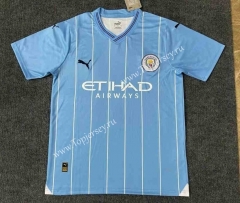 2024-2025 Manchester City Home Blue Thailand Soccer Jersey AAA-9070
