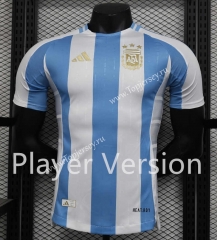 Player Version 2024-2025 Argentina Home Blue&White Thailand Soccer Jersey AAA-888