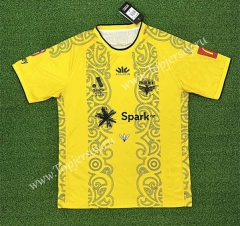 (S-4XL) 2024-2025 Wellington Phoenix Yellow Thailand Soccer Jersey AAA-403