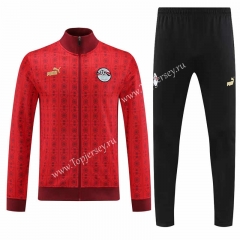 2023-2024 Egypt Red Thailand Soccer Jacket Uniform-4627