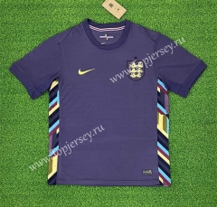(S-4XL) 2024-2025 England Away Purple Thailand Soccer Jersey AAA-403
