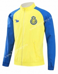 (S-3XL) 2024-2025 Al-Nassr FC Yellow Double-Sided Wear Thailand Trench Coats-0255