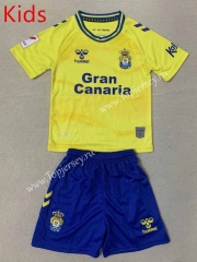 2023-2024 UD Las Palmas Home Yellow Kid/Youth Soccer Uniform-AY