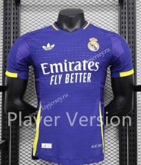 Player Version 2024-2025 Real Madrid Away Blue Thailand Soccer Jersey AAA-888
