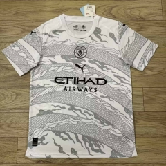 (S-4XL) 2024-2025 Dragon Special Version Manchester City White Thailand Soccer Jersey AAA-7209