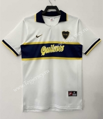 Retro Version 96-97 Boca Juniors Away White Thailand Soccer Jersey AAA-811