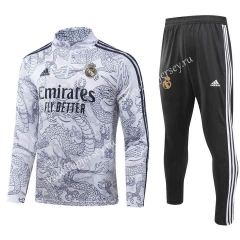 (S-3XL) 2023-2024 Special Version Real Madrid Up-cyan Thailand Soccer Tracksuit-GDP