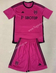 2023-2024 Fulham Away pink Soccer Uniform-AY