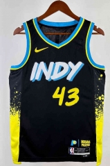 2024 City Edition Indiana Pacers Black #43 NBA Jersey-311