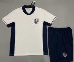 (Without Brand Logo) 2024-2025 England Home White Soccer Uniform-9031