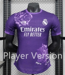 Player Version 2023-2024 Real Madrid Purple Thailand Soccer Jersey AAA-888
