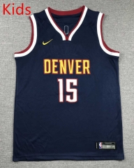 Denver Nuggets Dark Blue #15 NBA Jersey-1380