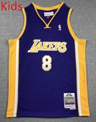 Los Angeles Lakers Purple #8 Kids NBA Jersey-1380