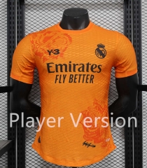 Player Version 2023-2024 Real Madrid Orange Thailand Soccer Jersey AAA-888