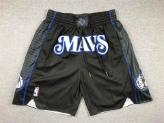 2024 City Edition Dallas Mavericks Black NBA Shorts-1380