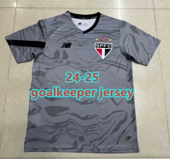 2023-2024 Sao Paulo Futebol Clube Goalkeeper Gray Thailand Soccer Jersey AAA