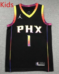 2024 Jordan Edition Phoenix Suns Black #1 Kids NBA Jersey-1380