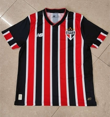 Player Version 2024-2025 Sao Paulo Futebol Clube Away Red&Black Thailand Soccer Jersey AAA-888