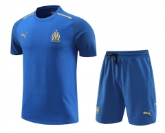 2024-2025 Olympique de Marseille Blue Thailand Soccer Uniform-4627