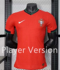 Player Version 2024-2025 Portugal Home Red Thailand Soccer Jersey AAA-888