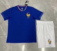 (Without Brand Logo) 2024-2025 France Home Blue Soccer Uniform-9031