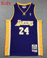 Los Angeles Lakers Purple #24 Kids NBA Jersey-1380