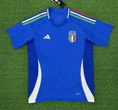 (S-4XL) 2024-2025 Italy Home Blue Thailand Soccer Jersey AAA-403