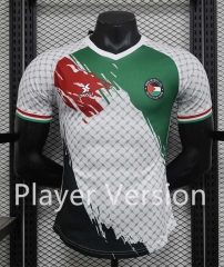 Player Version 2024-2025 Palestino White&Green Thailand Soccer Jersey AAA-888