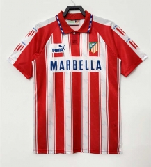Retro Version 94-95 Atletico Madrid Home White&Red Thailand Soccer Jersey AAA-811