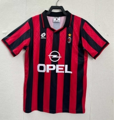 Retro Version 1995-96 AC Milan Home Red&Black Thailand Soccer Jersey AAA-1020