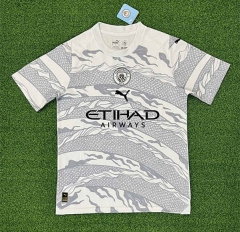 (S-4XL) 2024-2025 Dragon Special Version Manchester City White Thailand Soccer Jersey AAA-403
