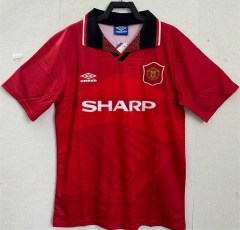 Retro Version 94-96 Manchester United Home Red Thailand Soccer Jersey AAA-9171