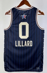 2024 All Stars Blue&Black ( #0 LILLARD ) NBA Jersey-311
