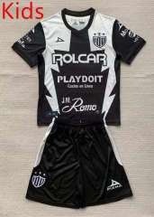 2023-2024 Club Necaxa Away Black&White Kid/Youth Soccer Uniform-AY