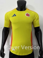 Player Version 2024-2025 Colombia Home Yellow Thailand Soccer Jersey AAA