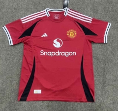 (S-4XL) 2024-2025 Manchester United Home Red Thailand Soccer Jersey AAA-0485