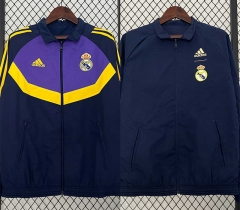 2024-2025 Real Madrid Royal Blue&Purple Double-Sided Wear Thailand Trench Coats-0255