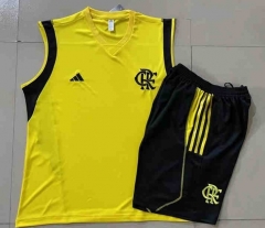 2024-2025 Flamengo YellowThailand Soccer Vest Tracksuit -815