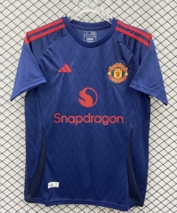 2024-2025 Manchester United Away Royal Blue Thailand Soccer Jersey AAA-9858
