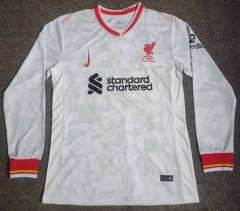 2024-2025 Liverpool White LS Thailand Soccer Jersey AAA-709