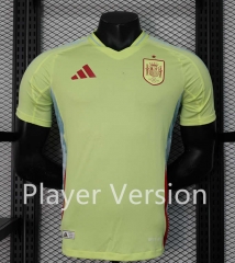 Player Version 2024-2025 Spain Away Yellow Thailand Soccer Jersey AAA-888