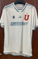 2024-2025 Universidad de Chile Away White Thailand Soccer Jersey AAA-7T