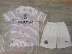 (White Shorts) 2024-2025 Special Version Manchester City White Soccer Uniform-718
