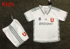 2024-2025 Universidad de Chile Away White Kids/Youth Soccer Uniform-3454