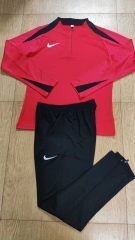 Nike Rose Red Thailand Soccer Tracksuit-411