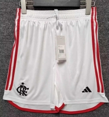 2024-2025 Flamengo Home White Thailand Soccer Shorts