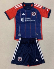 2024-2025 New England Revolution Home Blue&Red Soccer Unifrom-AY