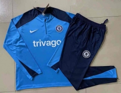 2024-2025 Chelsea Laker Blue Thailand Soccer Tracksuit-815